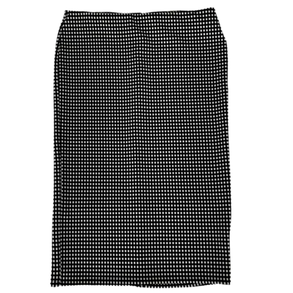 Old Navy Women's black & white gingham pencil skirt. Elastic waist & Lined.